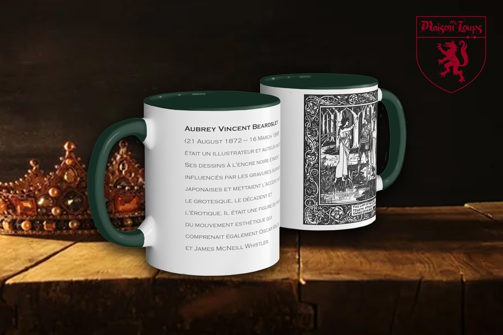 "Lady of the Lake from Morte d'Arthur (1893)" by Aubrey Beardsley Mug