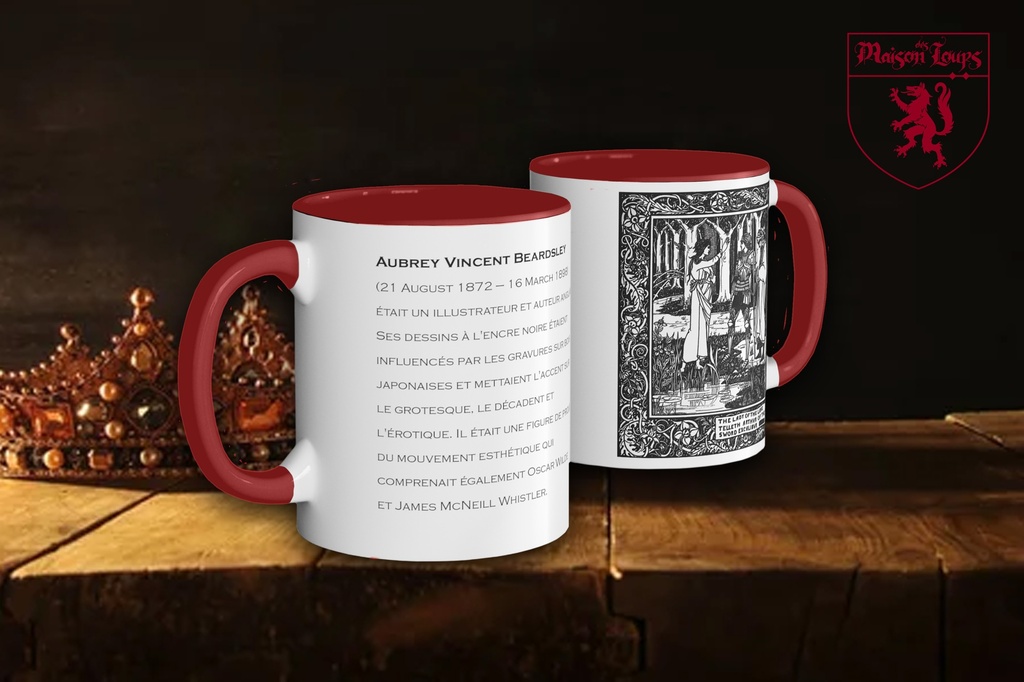 "Lady of the Lake from Morte d'Arthur (1893)" by Aubrey Beardsley Mug