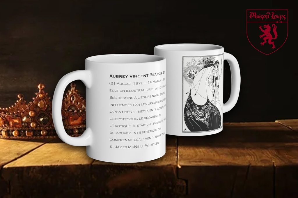 "The Peacock Skirt (1893)" by Aubrey Beardsley Mug