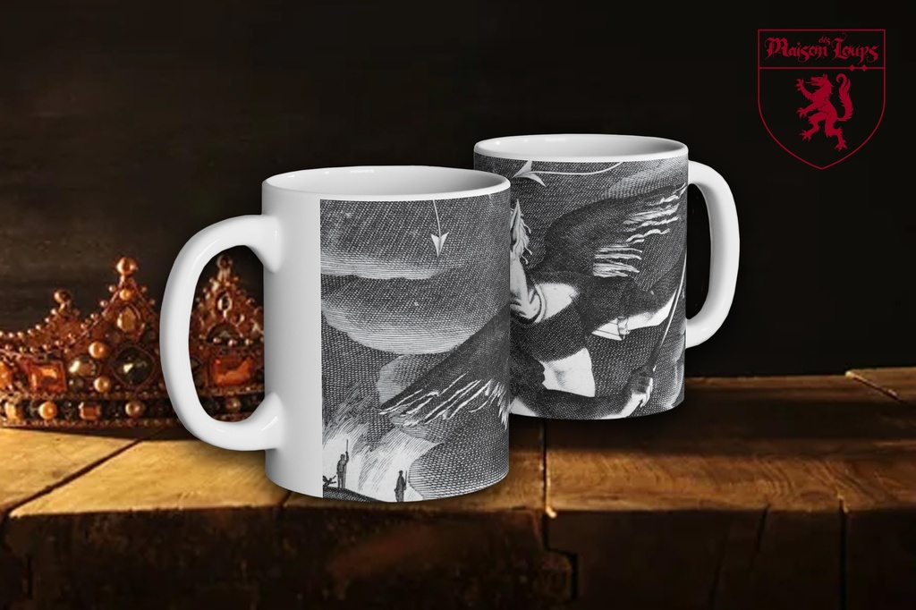 "Satan from 'Paradise Lost' by John Milton" Mug (White)