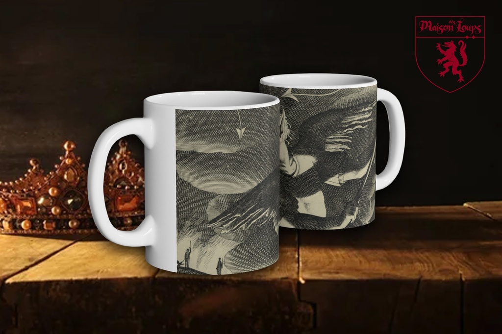 "Satan from 'Paradise Lost' by John Milton - Parchment" Mug (White)