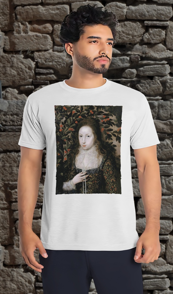 "Lady Anne Pope" T-Shirt Unisex (Small, White)
