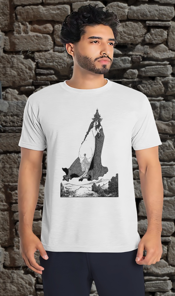 "The Ascension Of St. Rose Of Lima (1896)" by Aubrey Beardsley T-Shirt Unisex