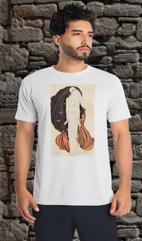 "Phaedra" by Bakst T-Shirt Unisex (Small, White)