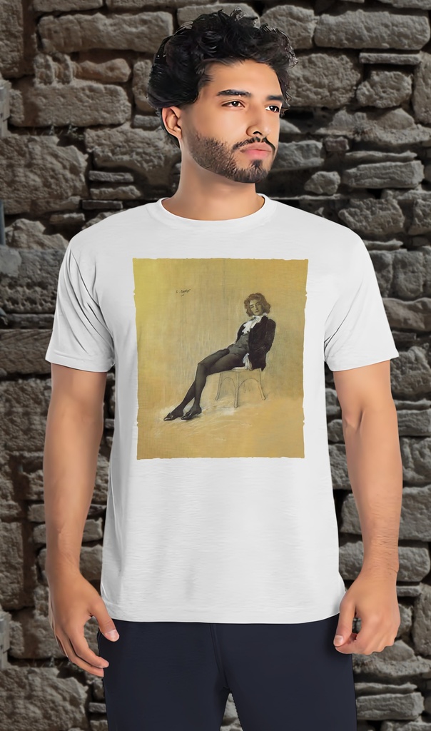 "Z. Gippius" by Bakst T-Shirt Unisex (Small, White)