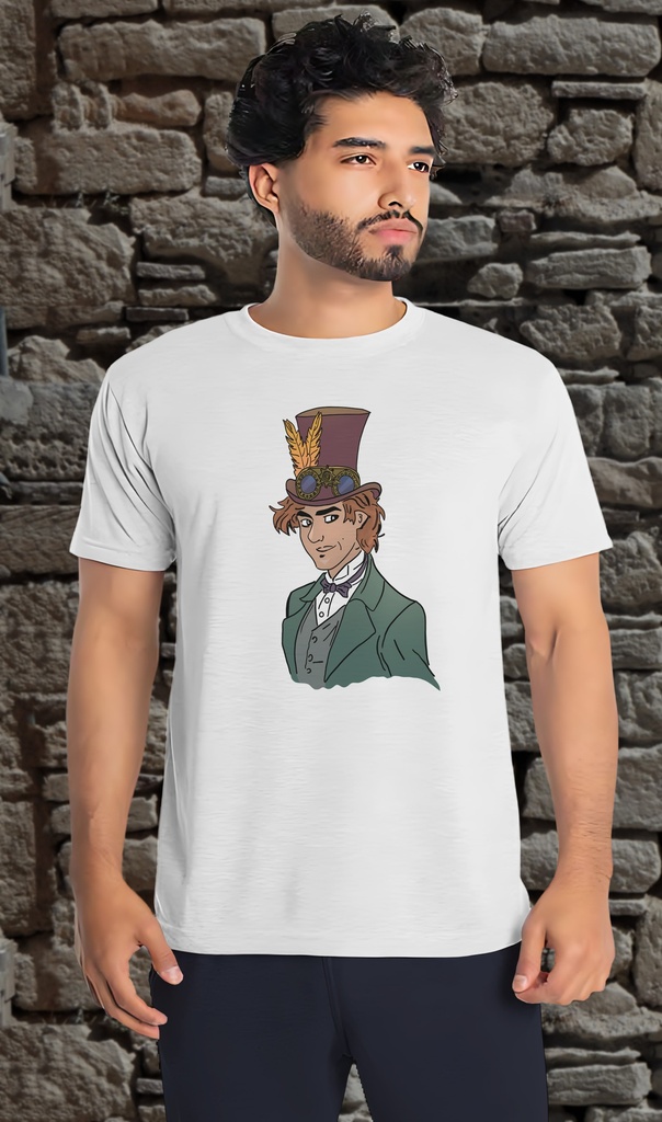 "Commandeur à Caylus - Jonas 1" T-Shirt Unisex (Small, White)