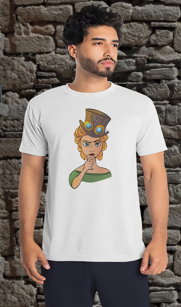 "Commandeur à Caylus - Lyra 4" T-Shirt Unisex (Small, White)