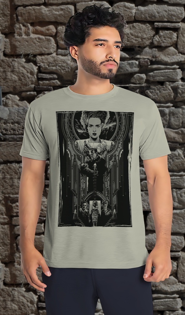 "Bride of Frankenstein - Art Poster" T-Shirt Unisex