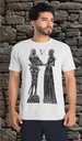 "Brass Rubbing - Sir Walter Mauntell and his wife Elizabeth" T-Shirt Unisex