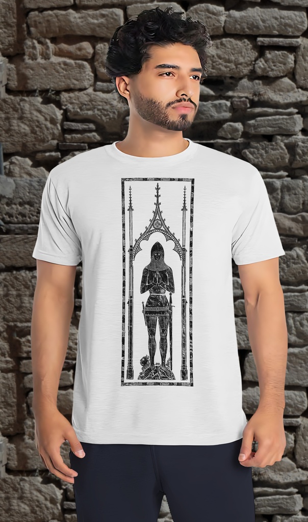 "Brass Rubbing - Sir William Finelez" T-Shirt Unisex