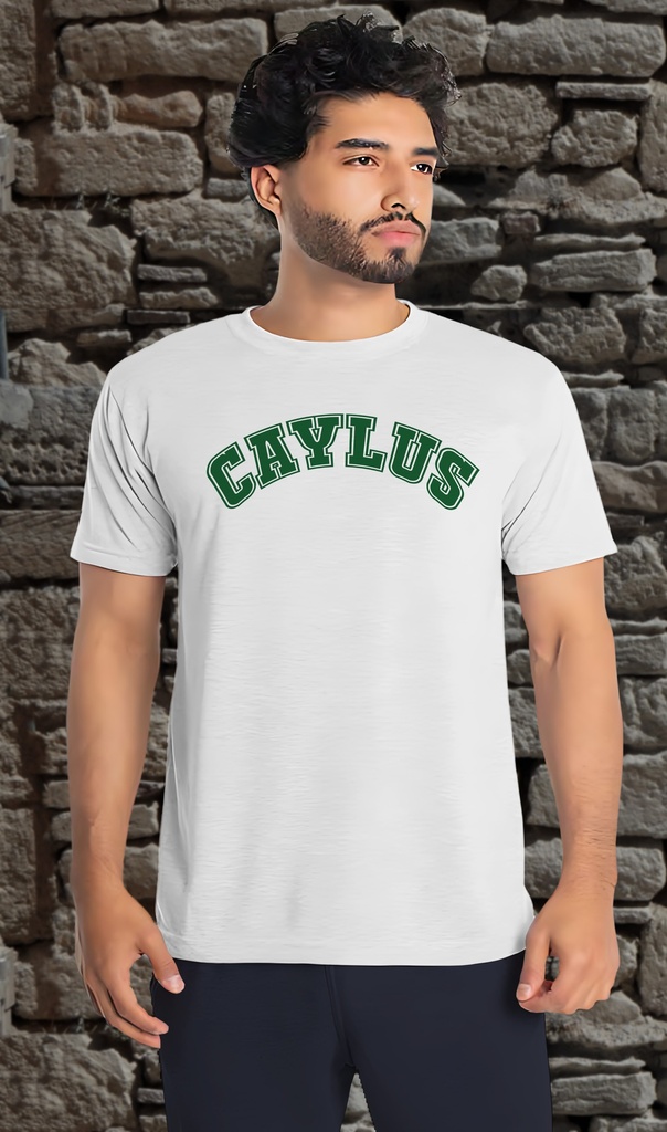 "Caylus University - Green" - Unisex T-Shirt (Small, White)