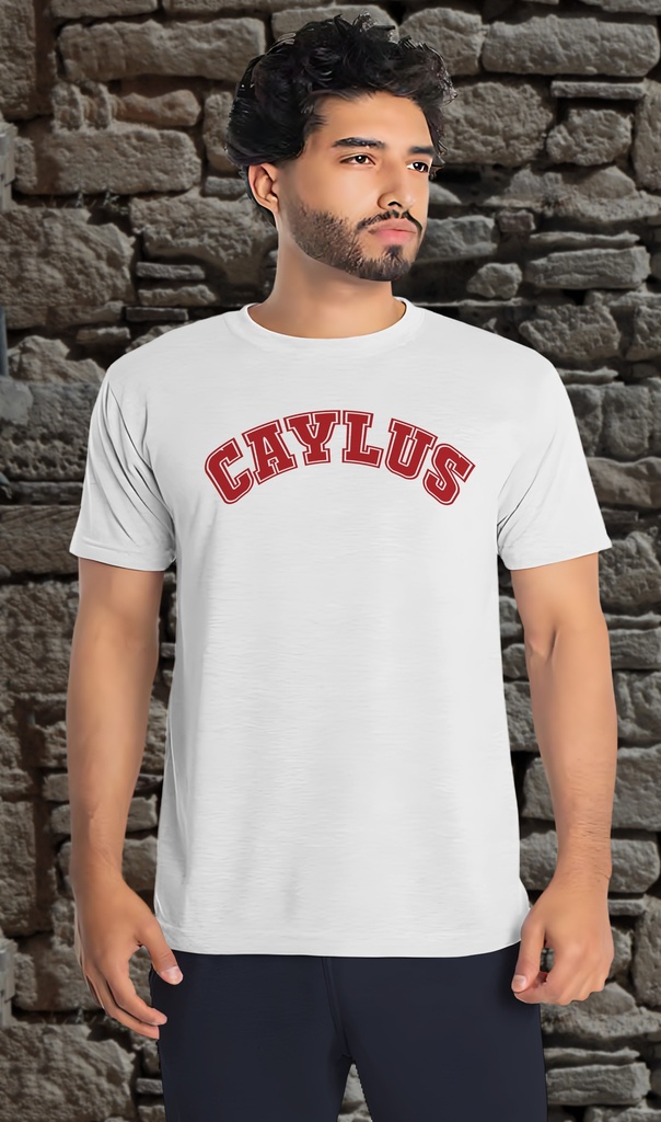 "Caylus University - Red" - Unisex T-Shirt (Small, White)