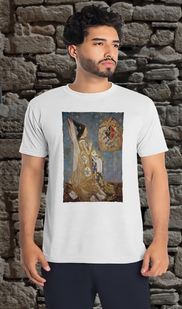 "Charlotte de Savoie, Reine de France" Unisex T-Shirt (Small, White)