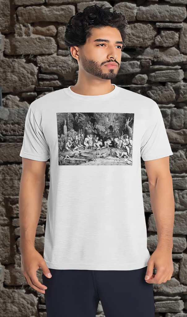 "Claude Gillot" Unisex T-Shirt (Small, White)