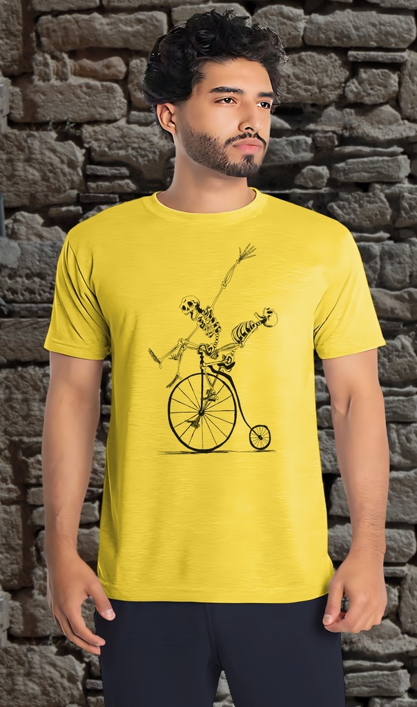 "Penny Farthing Skeletons" Unisex T-Shirt