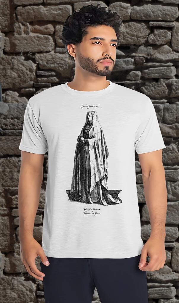 "Costume - Dame Ferrarese 2" Unisex T-Shirt (Small, White)