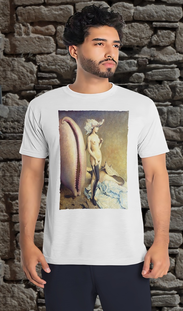 "Aphrodite" by Claude Verlinde Unisex T-Shirt (Small, White)