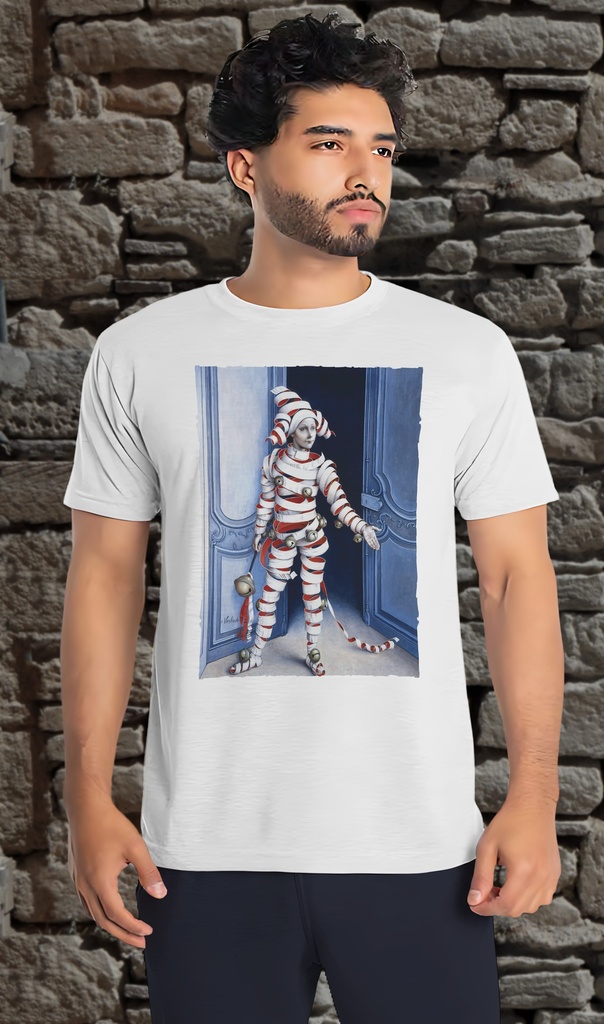 "Le Theatre" by Claude Verlinde Unisex T-Shirt (Small, White)