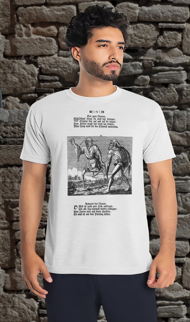 "Basel Dance of Death" T-Shirt Unisex (Small, White)