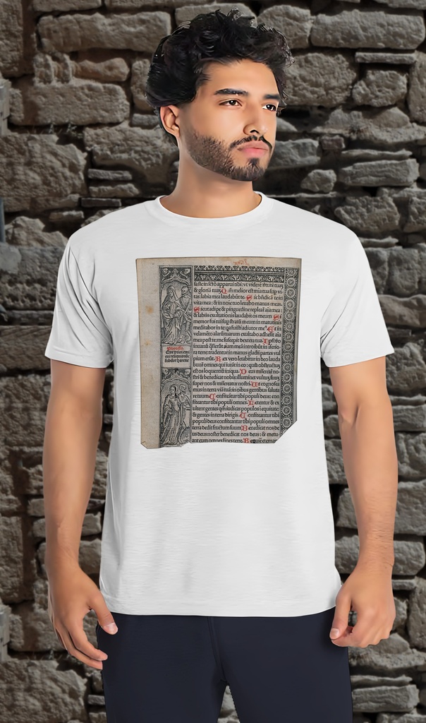 "Death and the Abbess" T-Shirt Unisex (Small, White)