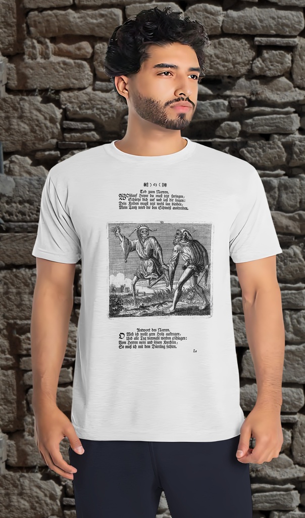 "Etching attributed to J.-A. Chovin" T-Shirt Unisex (Small, White)