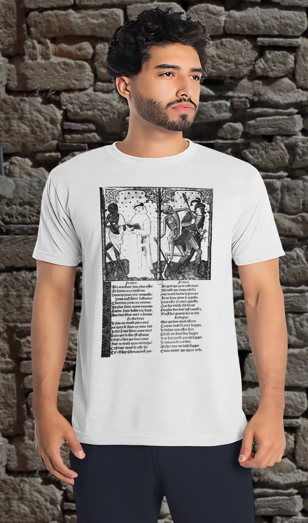 "Le Mort" T-Shirt Unisex (Small, White)
