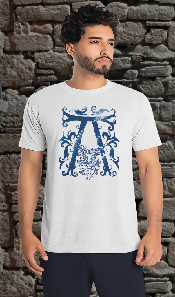 Alphabet "Bestiary" T-Shirt Unisex (Small, White)