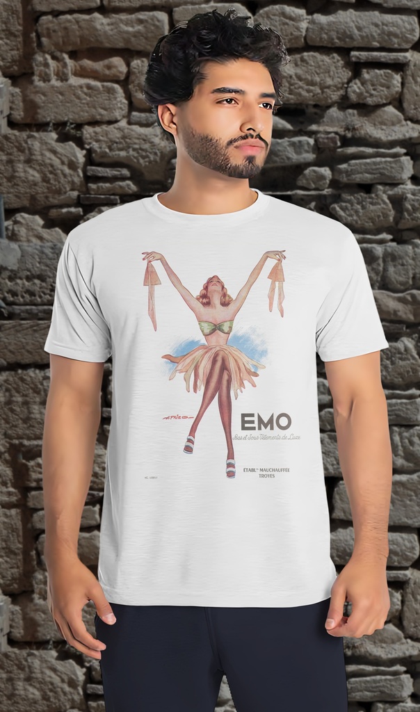 "Emo Stockings" T-Shirt Unisex (Small, White)