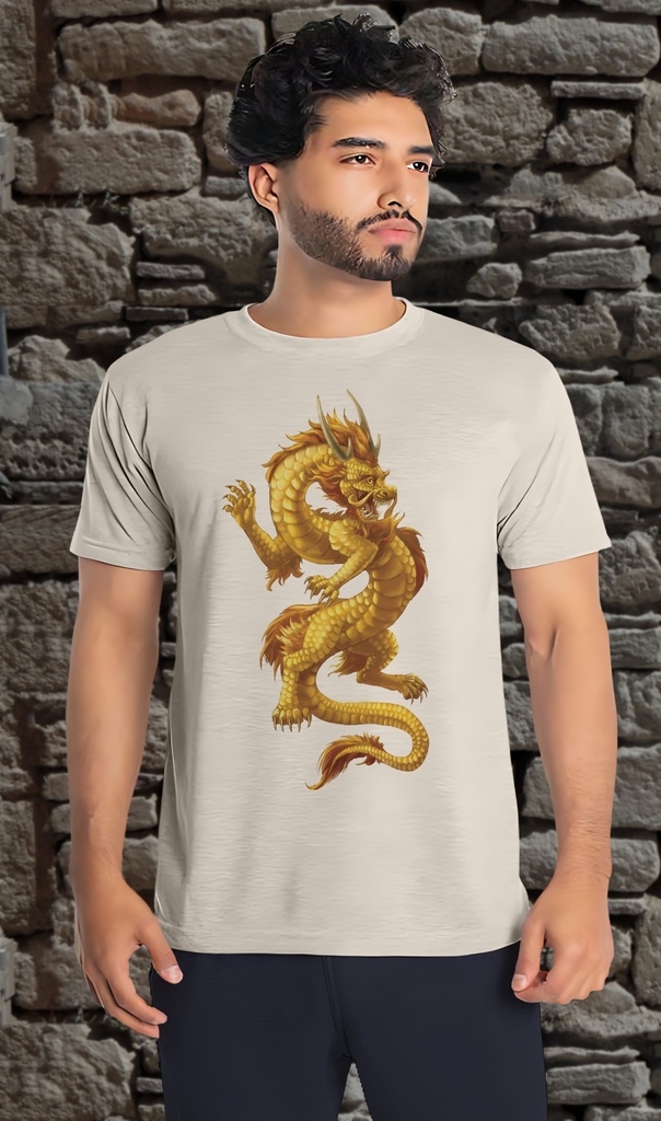 "Chinese Golden Dragon" T-Shirt Unisex