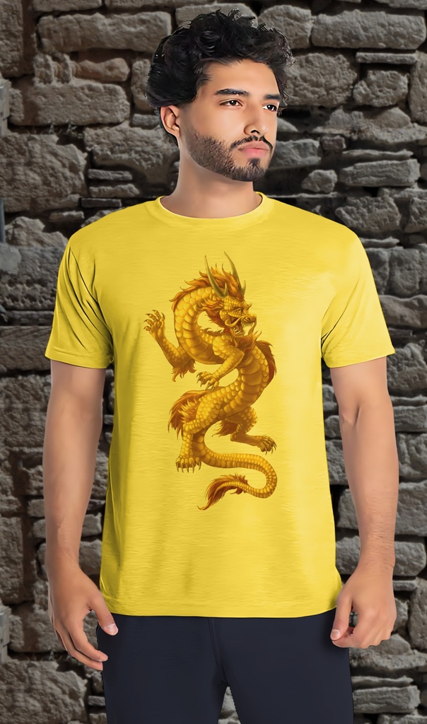 "Chinese Golden Dragon" T-Shirt Unisex