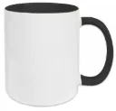 Classic Ceramic Mug with Accent Colour