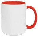 Classic Ceramic Mug with Accent Colour