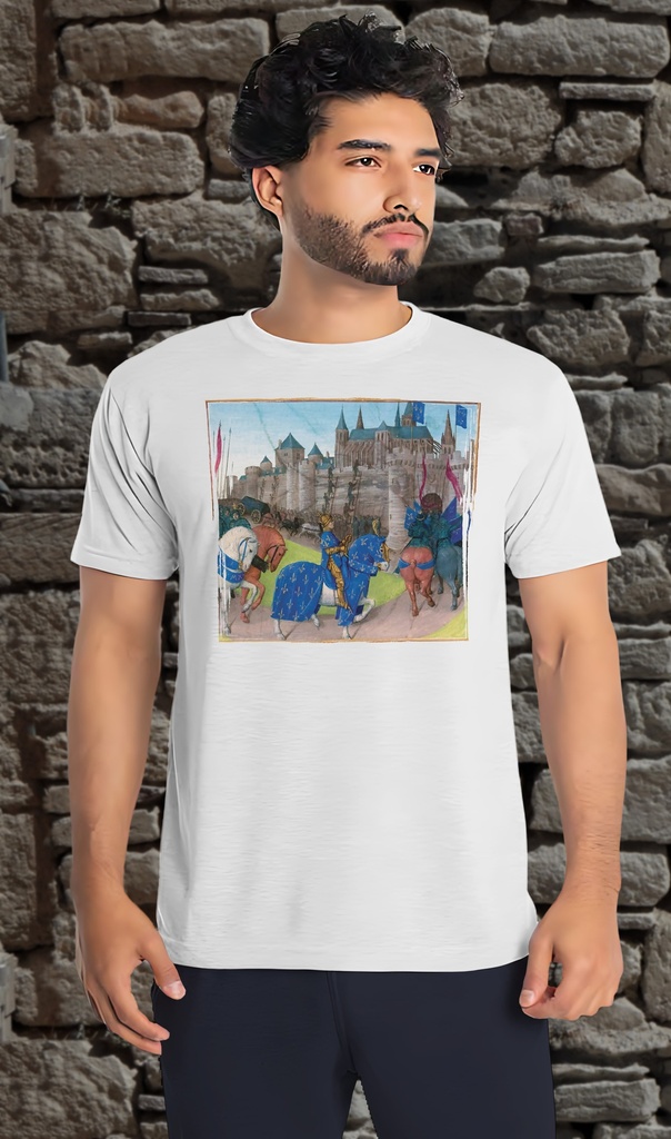 "The Capture of Tours" T-Shirt Unisex (Small, White)