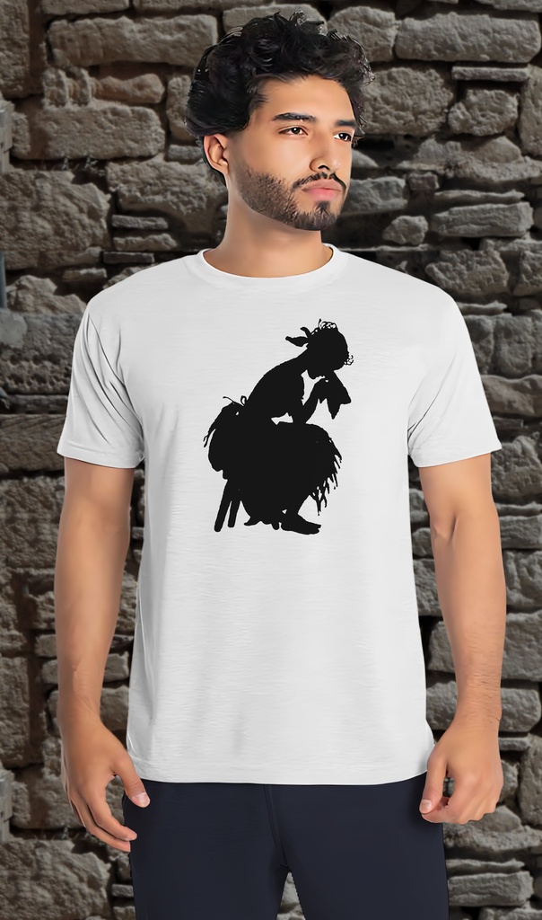 "Cinderella Crying" T-Shirt Unisex (Small, White)
