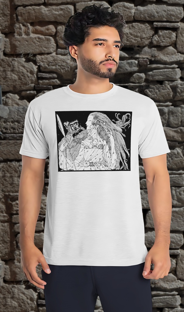 "Cinderella from Charles Perrault" T-Shirt Unisex (Small, White)