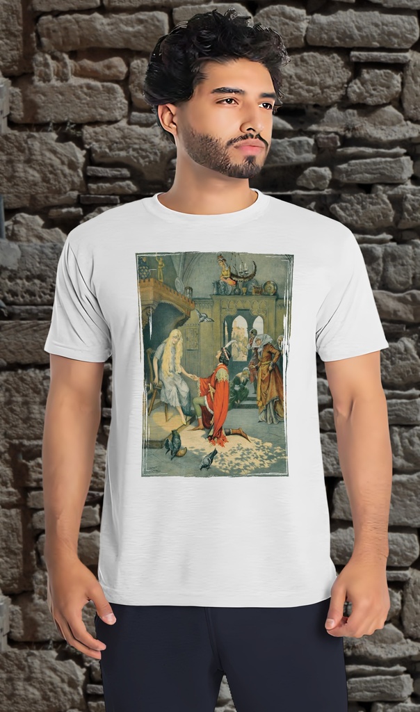 "Cinderella 'it fits'" T-Shirt Unisex (Small, White)