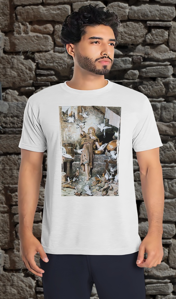 "Cinderella with Pigeons'" T-Shirt Unisex