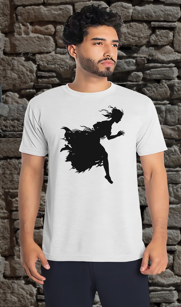 "Cinderella Running" T-Shirt Unisex (Small, White)