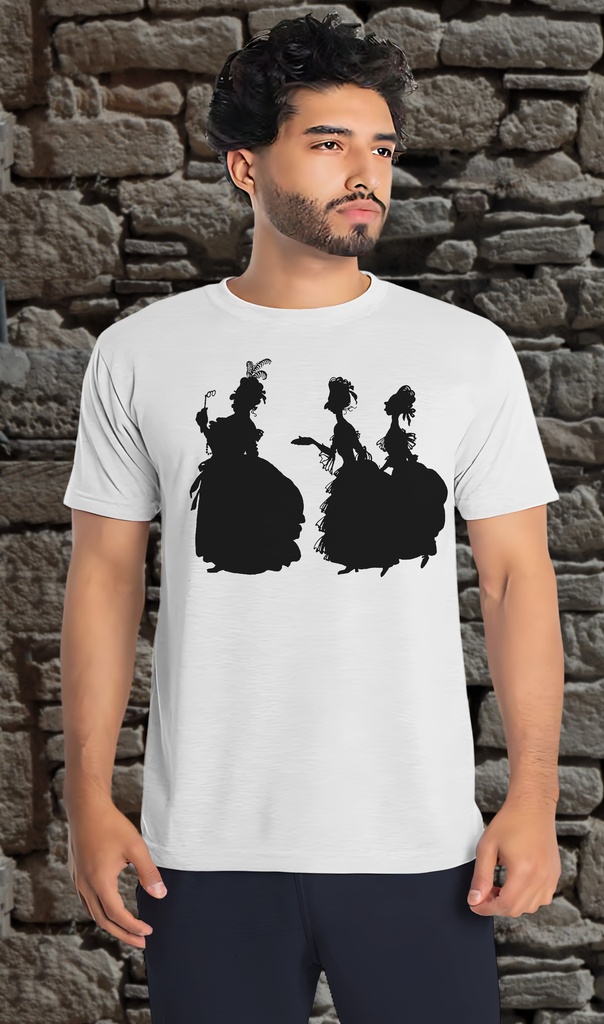 "Cinderella's Wicked Stepmother and Stepsisters" T-Shirt Unisex (Small, White)