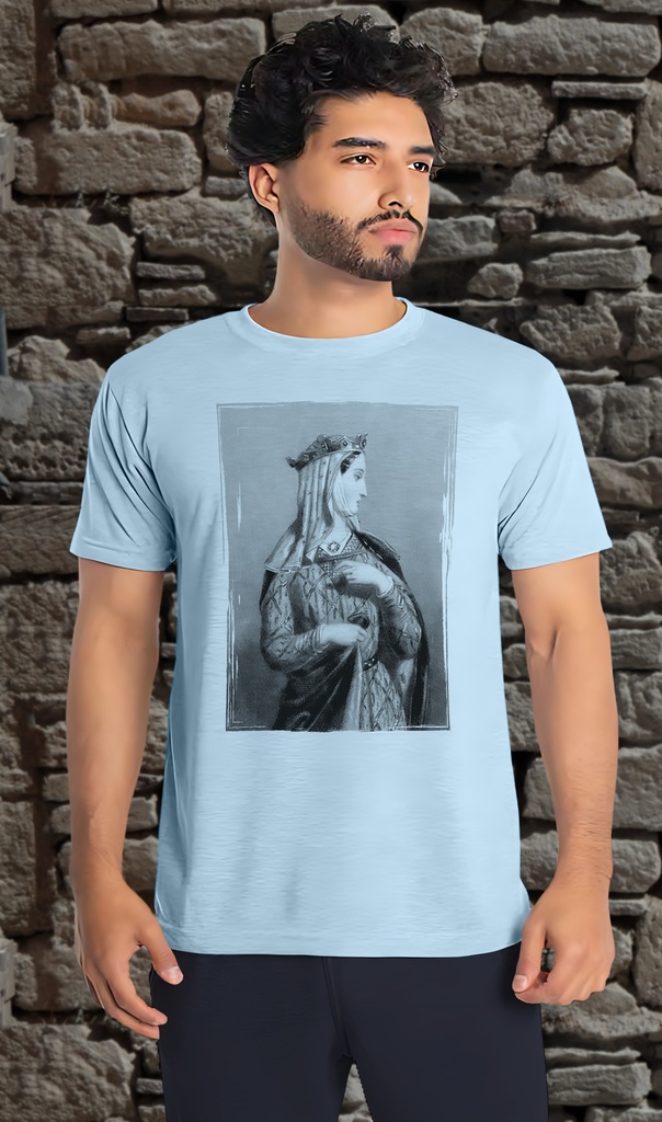 "Eleanor of Aquitaine Woodcut" T-Shirt Unisex