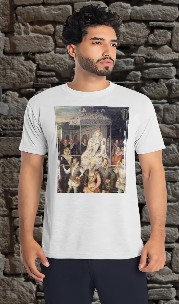 "Elizabeth I" T-Shirt Unisex (Small, White)