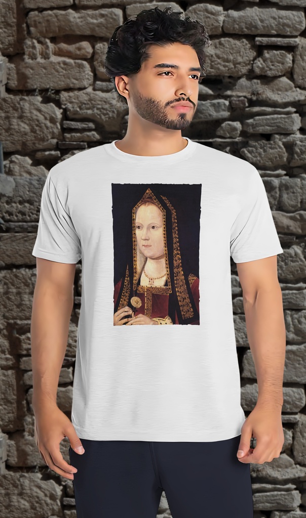 "Elizabeth of York - The Haunted Gallery" T-Shirt Unisex (Small, White)