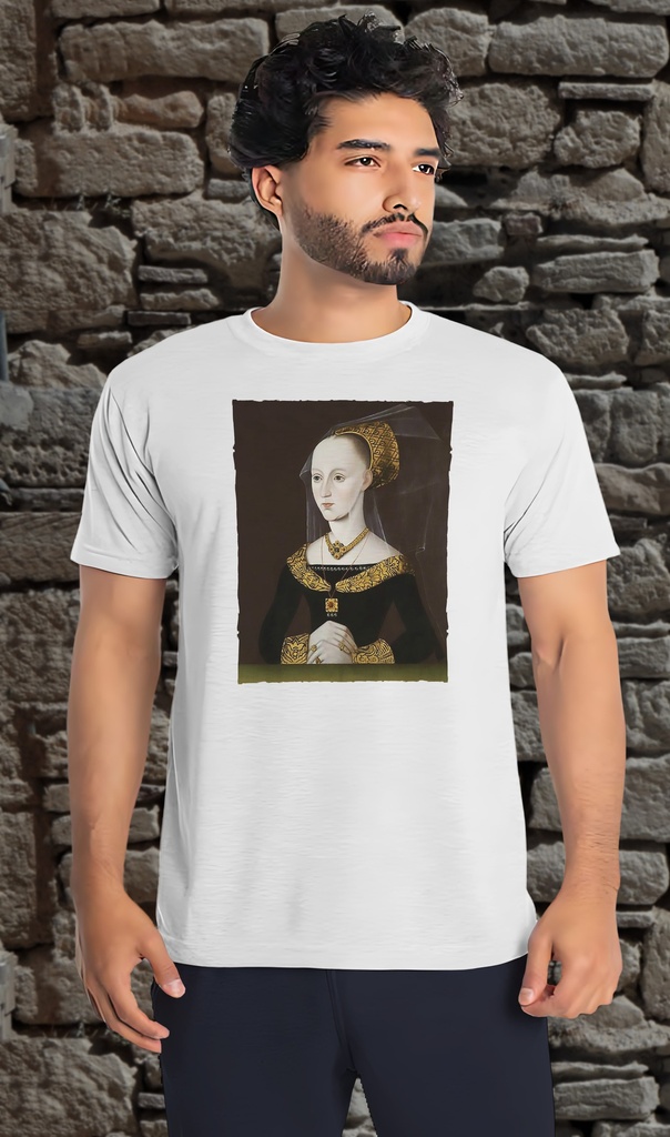 "Elizabeth Woodville - Portrait 1" T-Shirt Unisex (Small, White)