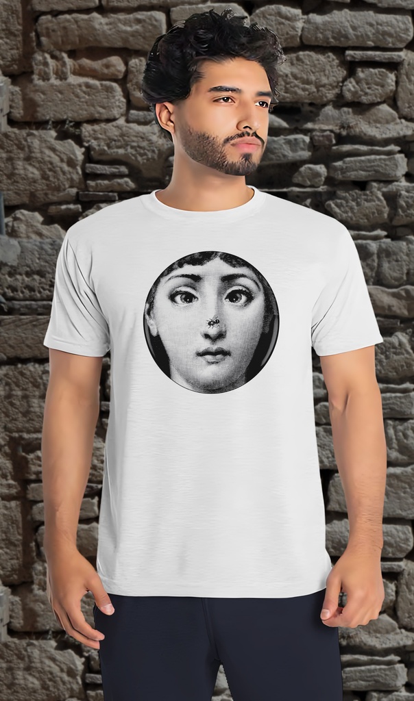 "Fornasetti - Bee" T-Shirt Unisex (Small, White)