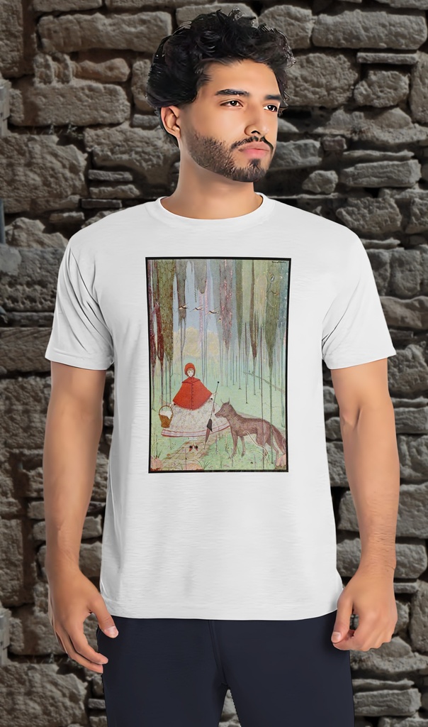 "Little Red Riding Hood Painting" by Harry Clarke T-Shirt Unisex