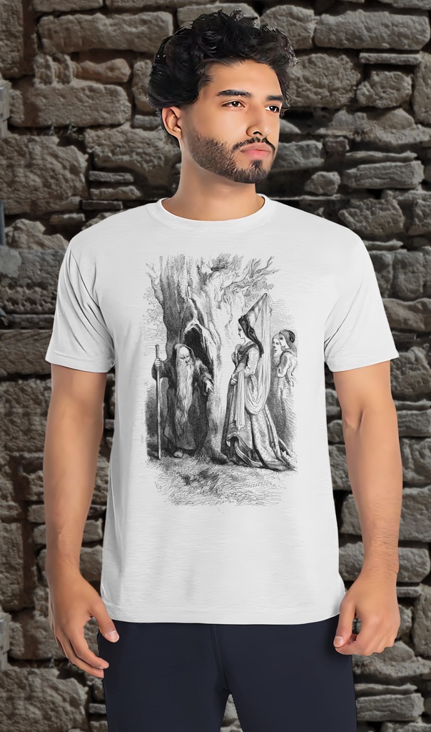 "Princess Rosette" T-Shirt Unisex (Small, White)