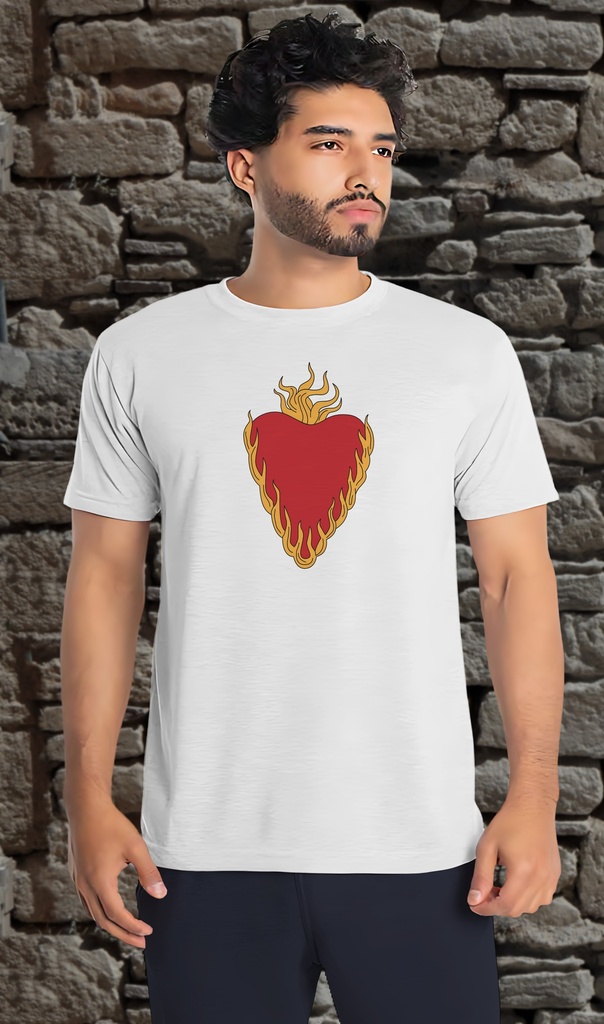 "Sacred Heart form Game of Thrones" T-Shirt Unisex (Small, White)