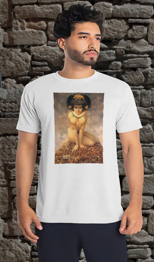 "She" by Gustav Adolf Mossa T-Shirt Unisex