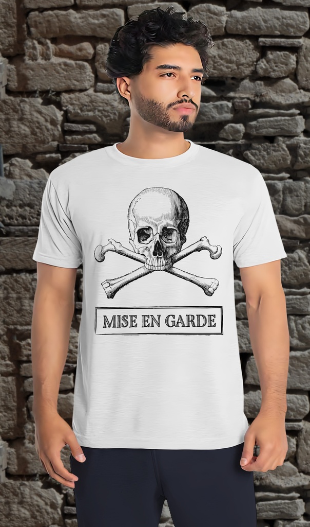 "Skull and Crossbones - Mise en Garde" T-shirt Unisex