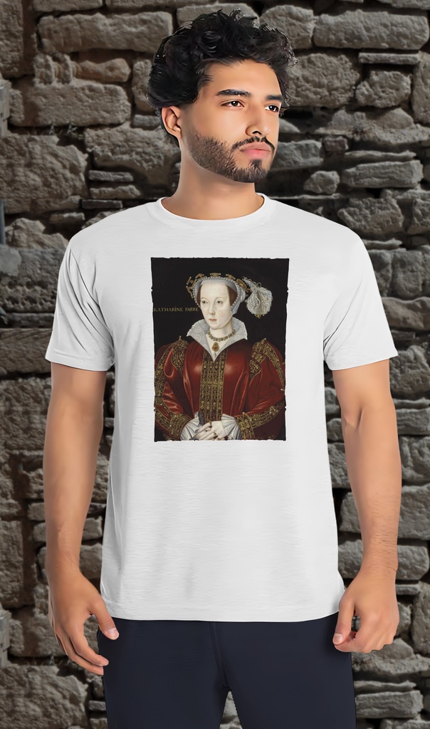 "Catherine Parr" T-Shirt Unisex (Small, White)